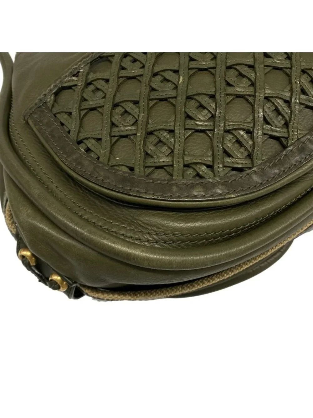 Dior Handbag Khaki Beige Leather - Picture 6 of 15